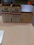 Vintage Sal Hepatica Bottles & 3 Sample Packs Effervescent Saline Bristol Meyers