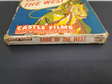 Vtg 16mm Code of The West Castle Films Movie Reel Nostalgic Cowboy Flick Collect