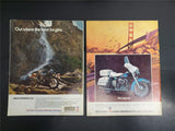 Vtg 1970's AMA Motorcycle Magazines Harley Yamaha Triumph Girl in Bikini Cover