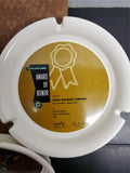 Vtg '70 Union Railroad Company Set of 3 Hyalyn Employee Porcelain Ashtray Awards