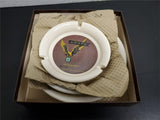 Vtg '70 Union Railroad Company Set of 3 Hyalyn Employee Porcelain Ashtray Awards