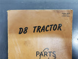 VTG Cat D8 Caterpillar Tractor Parts Manual Book Catalog List Bulldozer 8R1-Up