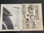 Vtg Feb 1964 American Motorcycling Magazine Daytona Races Suzuki Triumph Harley