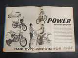Vtg Feb 1964 American Motorcycling Magazine Daytona Races Suzuki Triumph Harley