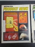 Vtg '80 Motorcycle Product News Magazines Suzuki Indian Wheels Seats Tires Parts