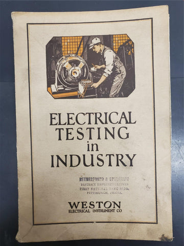 VTG Electrical Testing Industry Book Weston Electrical Instrument Collectible