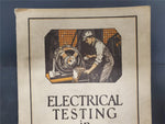 VTG Electrical Testing Industry Book Weston Electrical Instrument Collectible