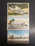 Vtg '38 Officers CC Kentucky Post Cards Ft John Adams USPS 2 Cent Postage Stamps