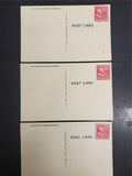 Vtg 1938 Military Patriotic Post Cards W/ 2 Cent John Adams USPS Stamps on Each