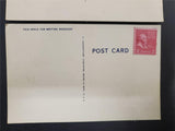 Vtg 1938 Military Patriotic Post Cards W/ 2 Cent John Adams USPS Stamps on Each