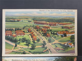 Vtg Post Cards San Fran & Patton Museum KY W/ John Adams USPS 2 Cent Stamp on 2
