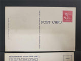 Vtg Post Cards San Fran & Patton Museum KY W/ John Adams USPS 2 Cent Stamp on 2