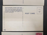 Vtg Post Cards San Fran & Patton Museum KY W/ John Adams USPS 2 Cent Stamp on 2