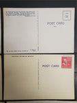 Vtg Lot Post Cards Kentucky & Patriotic Military W/John Adams 2 Cent USPS Stamp