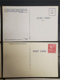 Vtg Lot Post Cards Kentucky & Patriotic Military W/John Adams 2 Cent USPS Stamp