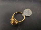 Women's 14KT Gold Electro-Plate Cubic Zirconia Ring Size 9 Jewelry Gift Classy