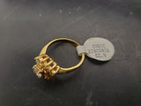 Women's 14KT Gold Electro-Plate Cubic Zirconia Ring Size 9 Jewelry Gift Classy