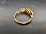 Womens 14KT Gold Electro-Plate Amethyst Cubic Zirconia Ring Jewelry Sz 9 Gorgeou