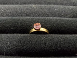 Womens 14KT Gold Electro-Plate Pink Sapphire Cubic Zirconia Ring Jewelry Sz 9
