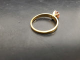 Womens 14KT Gold Electro-Plate Pink Sapphire Cubic Zirconia Ring Jewelry Sz 9