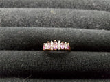 Womens 14KT Gold Electro-Plate Amethyst Cubic Zirconia Ring Jewelry Sz 9 Gorgeou