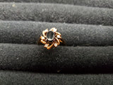 Womens 14KT Gold Electro-Plate Smoky Topaz Cubic Zirconia Ring Jewelry Sz 9
