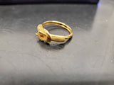 Womens 14KT Gold Electro-Plate Gold Knot Ring Jewelry Sz 9.5 Present Classy Gift