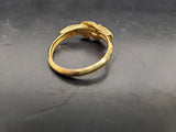 Womens 14KT Gold Electro-Plate Gold Knot Ring Jewelry Sz 9.5 Present Classy Gift