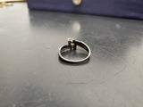 Womens Sterling Silver 925 Band Star Ruby Gem & Cubic Zirconia Ring Jewelry Sz9