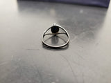 Vtg Women's Sterling Silver 925 Band Turquoise/Blue Gem Stone Ring Jewelry Sz8.5