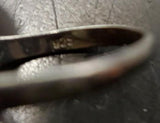 Vtg Women's Sterling Silver 925 Band Turquoise/Blue Gem Stone Ring Jewelry Sz8.5