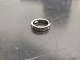 Vtg Women's Silver Band Ring Alternating Heart Pattern Jewelry Gift Sz 5.5 Nice