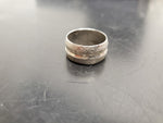 Vtg Men's Signet /Women's Ring Unisex Silver Band Ring Sz 9 Jewelry Stylish Nice