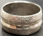 Vtg Men's Signet /Women's Ring Unisex Silver Band Ring Sz 9 Jewelry Stylish Nice