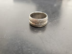 Vtg Men's Signet /Women's Ring Unisex Silver Band Ring Sz 9 Jewelry Stylish Nice