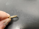 Women's 14KT Gold Electro-Plate Cubic Zirconia Around Band Ring Jewelry Sz9 Gift