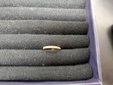 Women's 14KT Gold Electro-Plate Cubic Zirconia Around Band Ring Jewelry Sz9 Gift