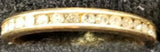 Women's 14KT Gold Electro-Plate Cubic Zirconia Around Band Ring Jewelry Sz9 Gift