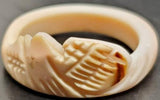 Vtg Women's Seashell Ring Unique Design Sz.8 Ocean Jewelry Boardwalk Collectible