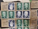 Vtg USPS Stamp Collection FDR Jefferson Eisenhower Wright Andrew Jackson Collect