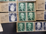 Vtg USPS Stamp Collection FDR Jefferson Eisenhower Wright Andrew Jackson Collect
