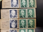 Vtg USPS Stamp Collection FDR Jefferson Eisenhower Wright Andrew Jackson Collect