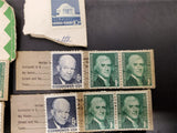 Vtg USPS Stamp Collection FDR Jefferson Eisenhower Wright Andrew Jackson Collect