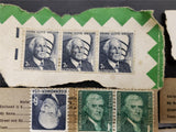 Vtg USPS Stamp Collection FDR Jefferson Eisenhower Wright Andrew Jackson Collect