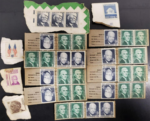 Vtg USPS Stamp Collection FDR Jefferson Eisenhower Wright Andrew Jackson Collect