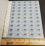 Vtg 1961 Sun Yat-Sen 4 Cent USPS Postage Stamp Sheet Anniv. Rep. of China MNH