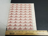 Vtg 1954 Lewis & Clark Expedition 3 Cent USPS Postage Stamp Sheet 50 Total MNH