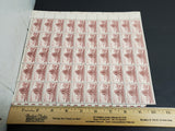 Vtg 1954 Lewis & Clark Expedition 3 Cent USPS Postage Stamp Sheet 50 Total MNH