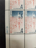 Vtg 1860-1960 Centennial Treaty US Japan 4 Cent Postage Stamp Sheet 50 Total MNH