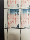 Vtg 1860-1960 Centennial Treaty US Japan 4 Cent Postage Stamp Sheet 50 Total MNH